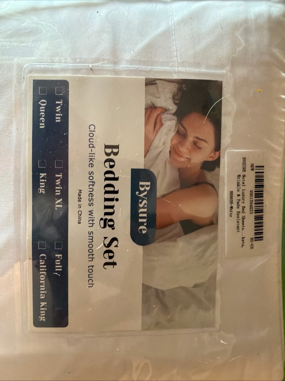 BYSURE King Size 6-Piece Hotel Luxury Bed Sheet Set White Deep Pocket New